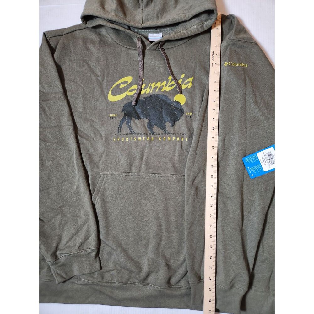 Columbia Men’s Trek Graphic Hoodie 5X 5XL Stone Green - Picture 4 of 8